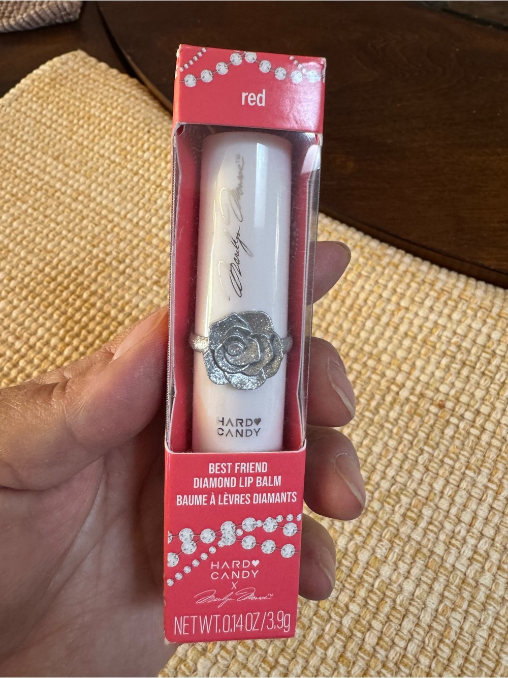 Hard Candy x Marilyn Monroe Best Friend Diamond Lip Balm in the shade 2201 Red